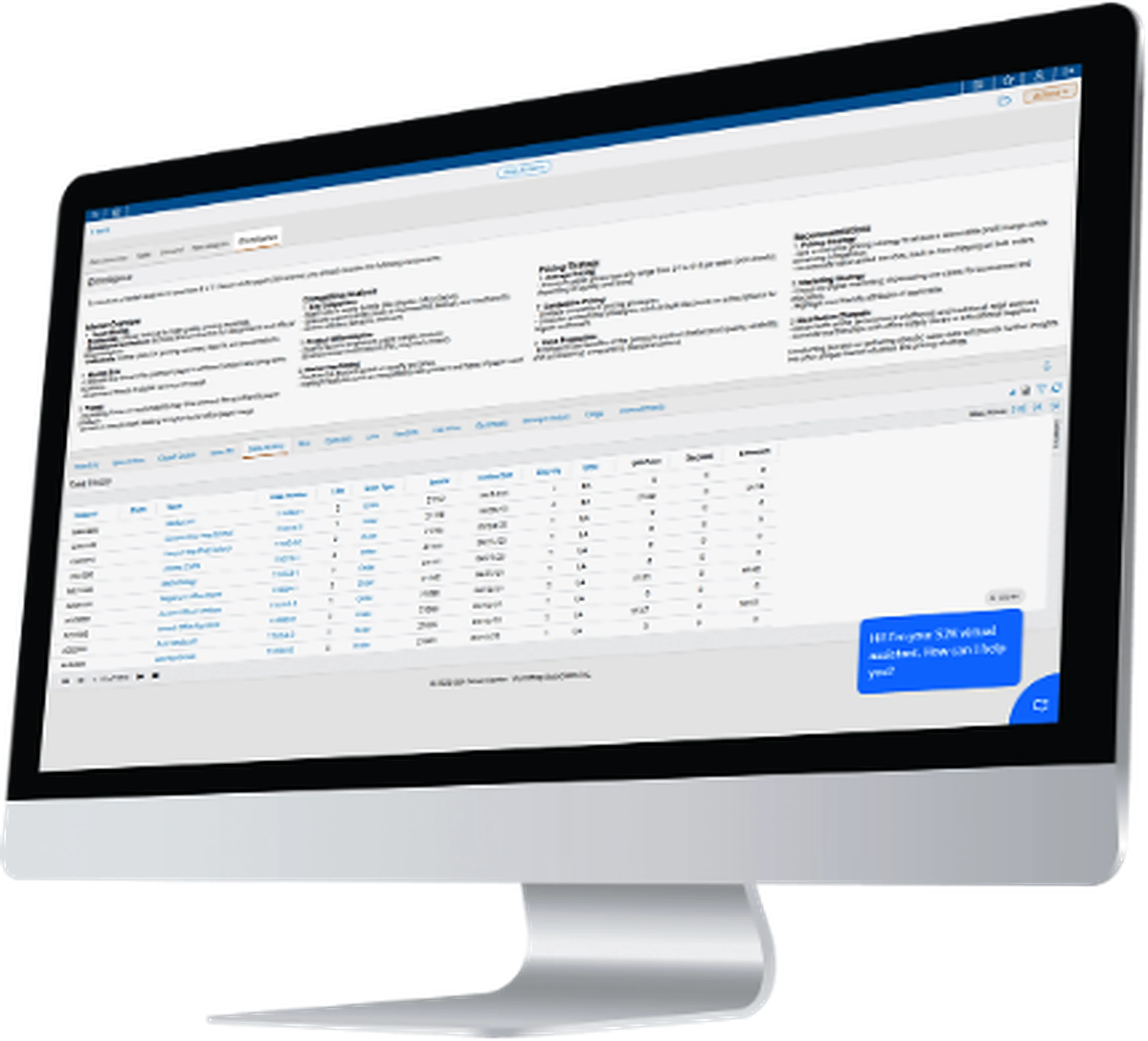 iMac showing the TradeComply LC scrutiny dashboard